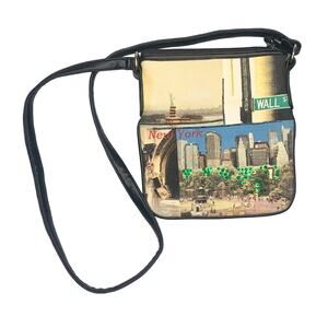 Frankie & Johnnie New York Skyline Beaded Material Purse